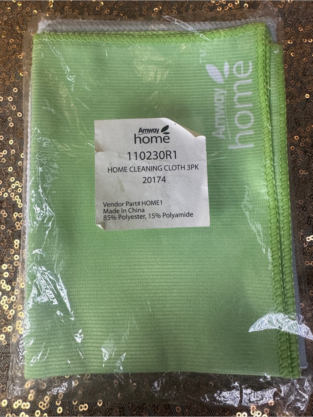 Amway Home Green Microfiber Cleaning Cloth - 3 Pack
